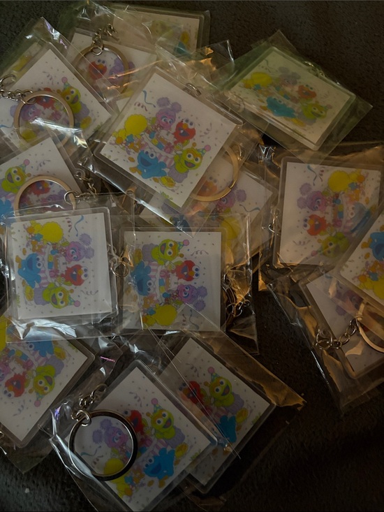 Accessories - Fashion Sesame Street Colorful Cartoon Character Keychain Pack -20pk